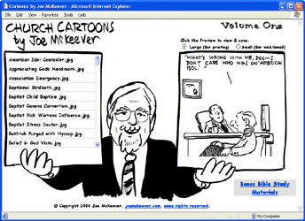 Church Cartoons by Joe McKeever, Vol. 1 -- 
Over 200 Cartoon Illustrations for Church Bulletins, Newsletters, Presentations, and more...